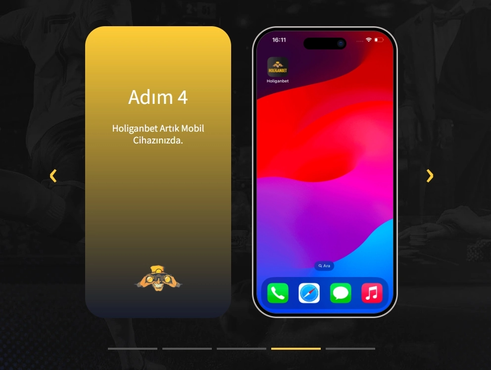 Էջը iPhone-ի գլխավոր էկրանին ավելացնելու հրաման